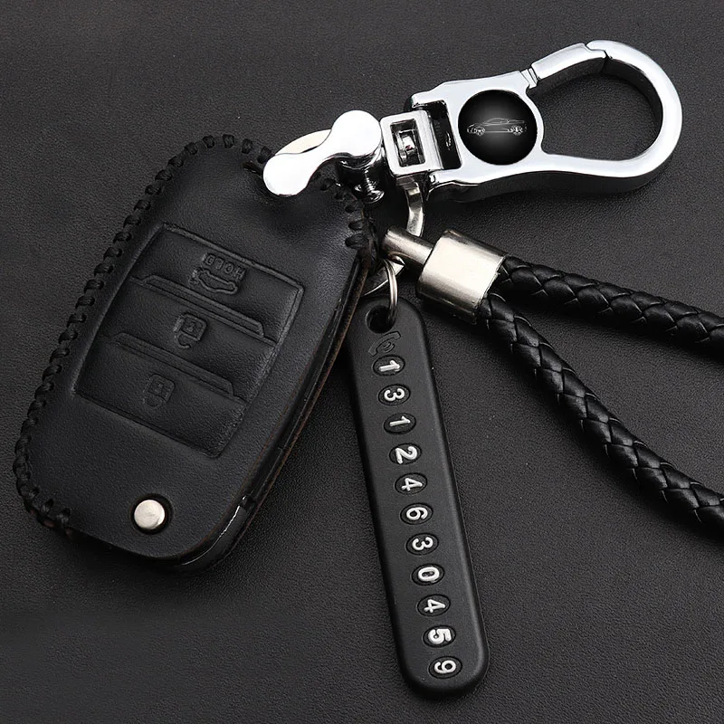 Кожаный чехол для ключей KIA K3 K5 K2 K4 Kx3 kx5 kxcross key protector|Футляр автомобильного ключа| |