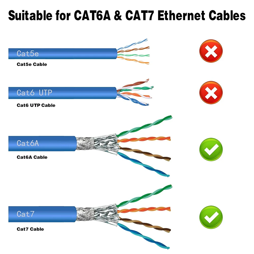 CONNETTORE RETE RJ45 Cat6 Cat6A Cat7 Feldkonfektionierbar Geschirmt EUR - Foto 2