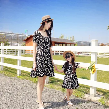 

Mother And Daughter Dresses Summer Floral Family Matching Clothes Mom Daughter Dress Clothes Family Look Mommy And Me Clothes