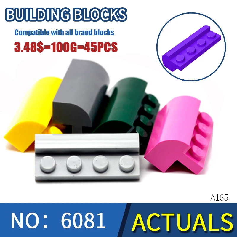 

KAZI 6081Technic Parts buildmoc 4x2x11/3 For Building Blocks Parts nano diamond constructor block enlighten brick toys assemble