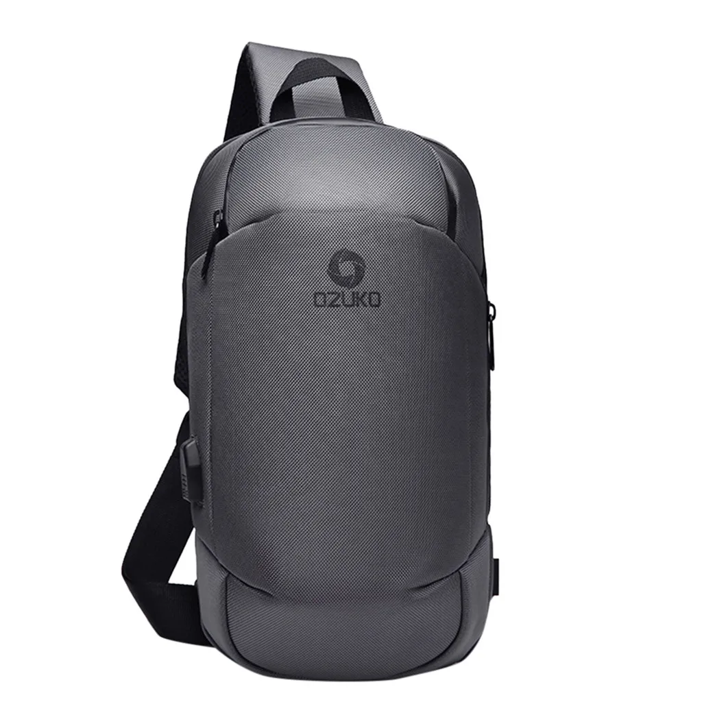 

Sling Waterproof Men Chest Bags Men's Multi-function Anti-theft Travel Chest Bag Shoulder Messenger Bag Pockets bandolera hombre