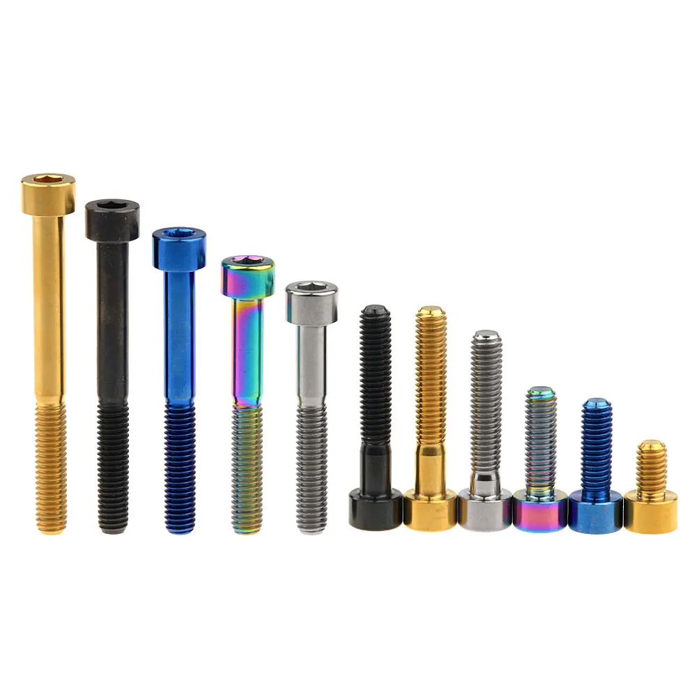 Титановый титановый Ti болт Xingxi M6X10 15 18 20 25 30 35 40 45 50 55 60 65 мм клеммный винт для