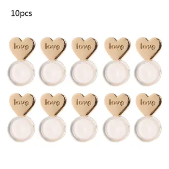 

10Pcs Heart Love Earring Lifters Adjustable Hypoallergenic Earring Support Backs R9JE