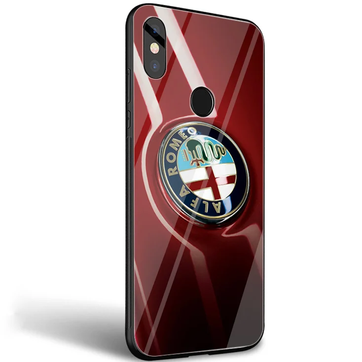 Alfa Romeo чехол с лого для xiao Mi 8 Lite A1 A2 9 Redmi Note 5 6 7 Pro 6A 4X Pocophone F1 оболочки