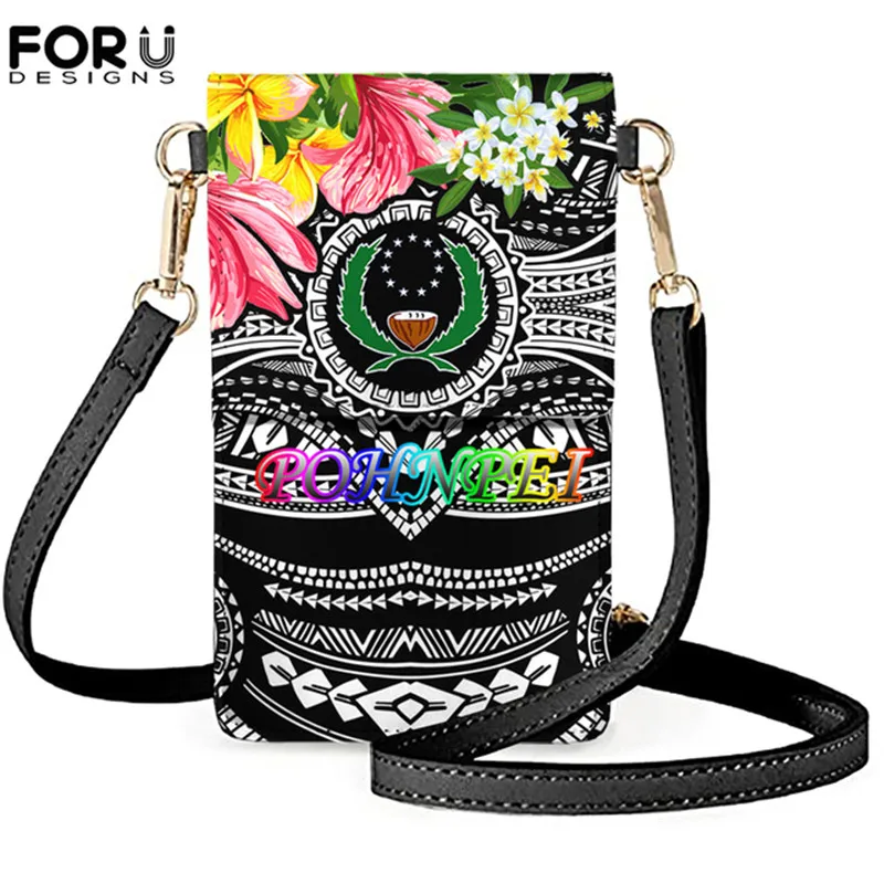 

Женская кожаная сумка-Кроссбоди для телефона FORUDESIGNS, маленькая сумка-кошелек