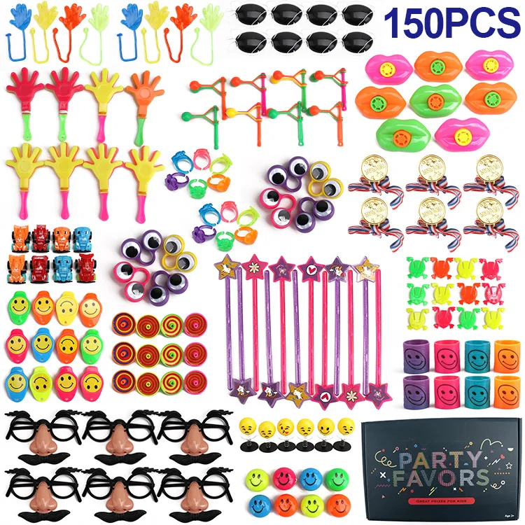 GSmall Bulk Toys Prizes Game Party Supplies 150 Pcs Kids Toy Giveaways