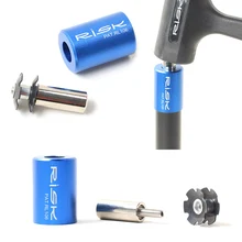 RISK-Herramienta de instalación de auriculares y horquilla delantera de bicicleta, conjunto de herramientas de instalación para MTB, de acero, con tuerca de estrella