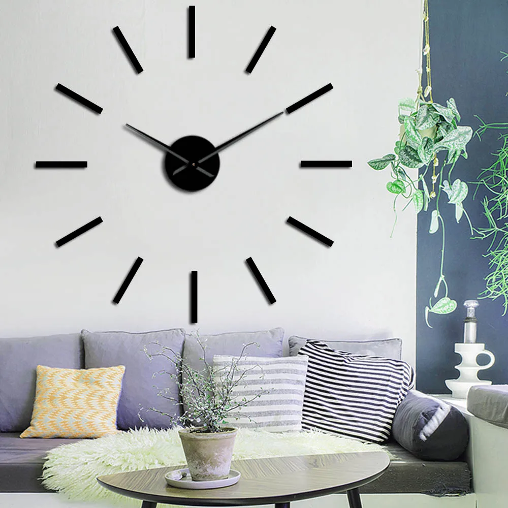 Reloj de pared grande DIY, diseño moderno, 12 marcos de fotos, muestra  creativa, imagen familiar, reloj de pared grande, decoración única para el  hogar, silencioso - AliExpress