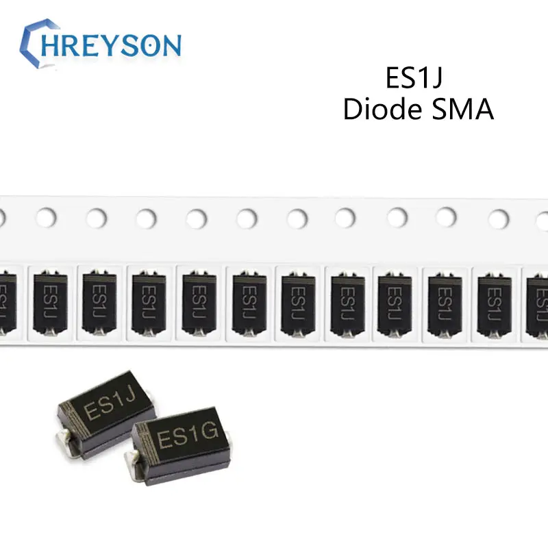 Pcs SMD Diodo Retificador Rápido ES1G 50 ES2D ES1M ES2G ES1J GS1M ES1D ES2J ES3M 1A 2A 200V 400V 600V 1000V DO-214AC SMA
