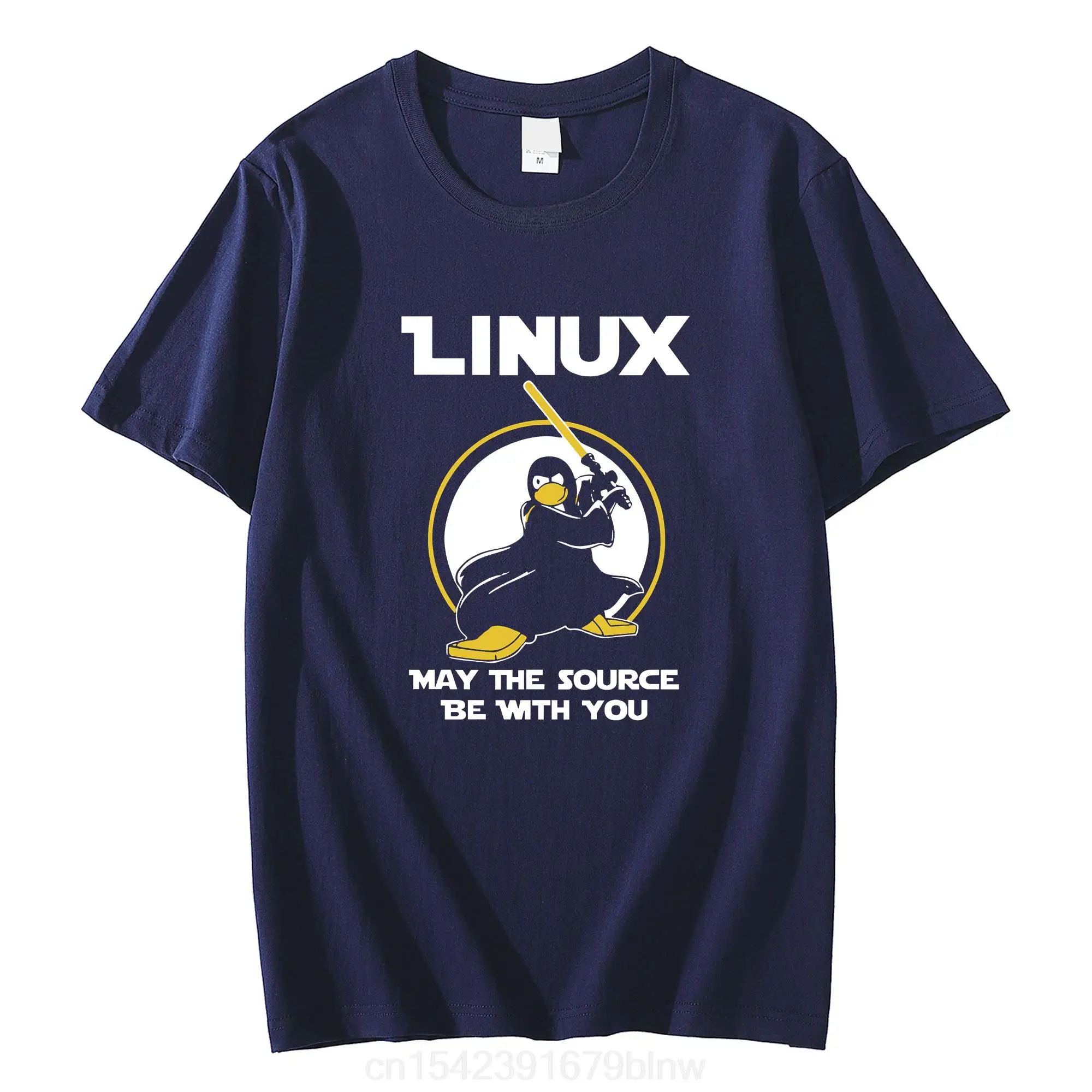Футболка мужская оверсайз с коротким рукавом винтажная тенниска принтом Linux