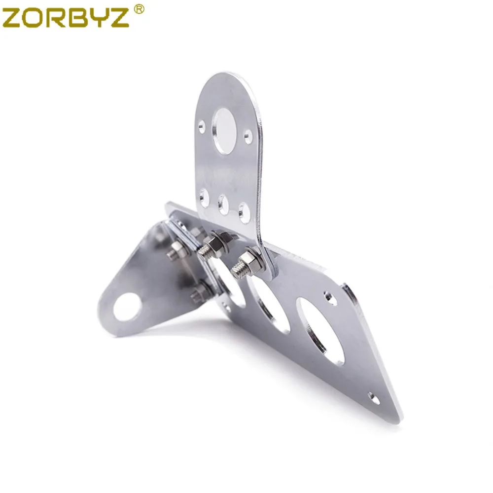 ZORBYZ мотоцикл хром боковое Крепление номерного знака Кронштейн для Harley Chopper Bobber на заказ