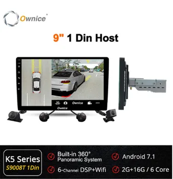 

Ownice 9inch 1Din Universal Android 360 Panoramic seamless 4-CH DVR AHD Camera Car radio DVD GPS Navigation Head Unit with DSP
