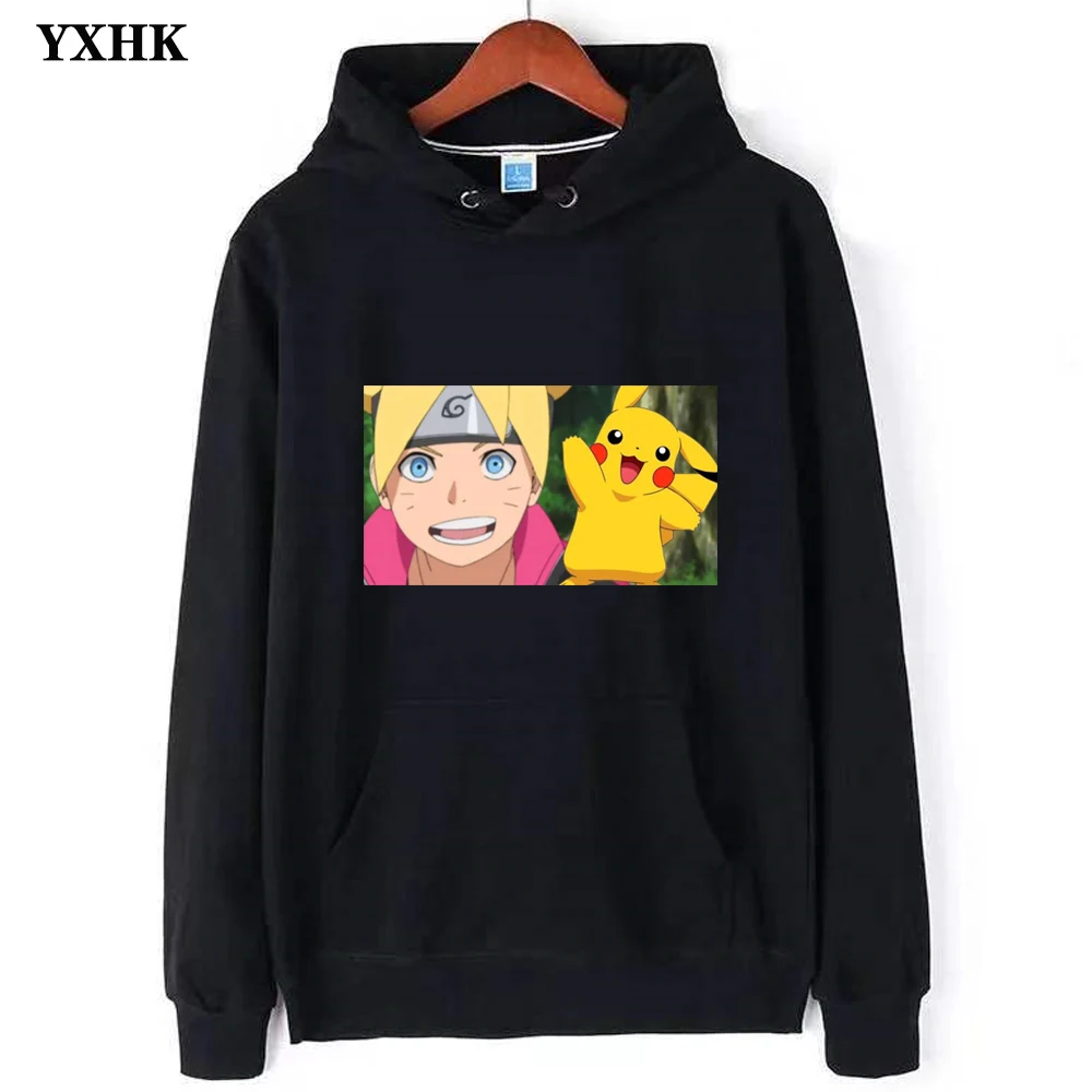 

Long Sleeve Fashion Japanese Anime Lovely Pokemon Men's Hoodie Anime Hoodies Pikachu Man Cotton Hoody Sweatshirt Hoodie