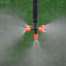 

Drip Emitters 5-Head Garden Spray Nozzle Greenhouse Automatic Sprinkler Adapter, Water Flow Drip Irrigation System Flower beds