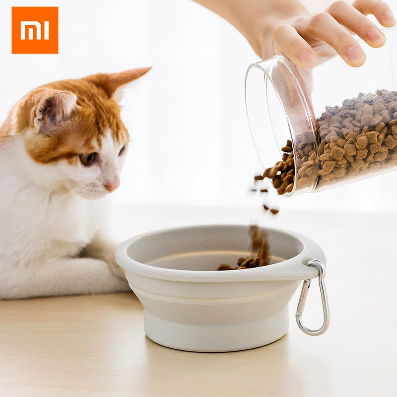 Xiaomi Складная поилка для домашних животных кошка собачий контейнер еды
