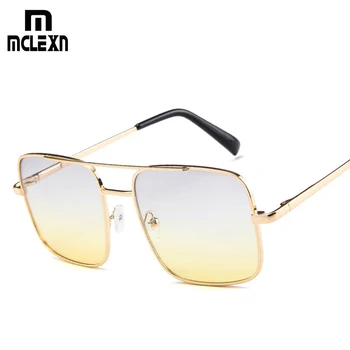 

MCLEXN new square sunglasses women men shades retro classic vintage sunglasses female male luxury brand designer oculos de sol
