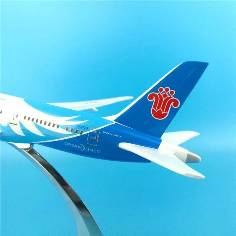 30 см 1:200 весы Boeing B787 Китай Southern AIR W Базовая Смола самолета статическая solide модель игрушка литая под давлением пластиковая самолет GiftsDisplay