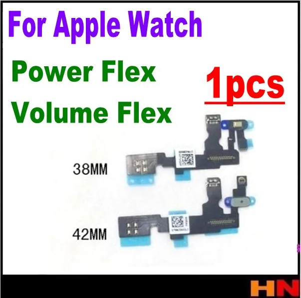 1 шт. для Apple Watch Series 1 2 S1 2 38 мм 42 мм ключ для боковой кнопки гибкий кабель питания+ регулятор громкости гибкий кабель запасные части