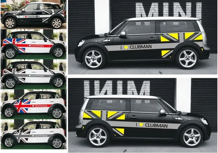 Car Sticker Body Exterior Decoration Modified Sticker Dedicated Lahua Color Strip Film For BMW Mini MINI R55 cooper clubman