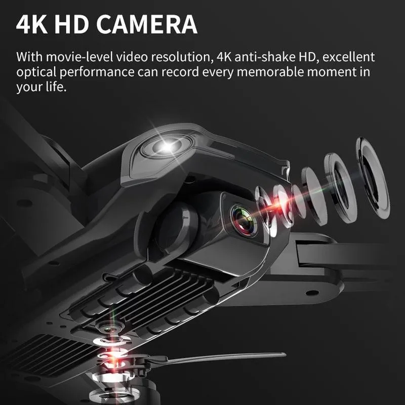 SG701 Drone 2.4G WiFi FPV With 4K HD Camera Foldable 50x 500M Mini Control RC Quadcopter Distance zoom T8C5