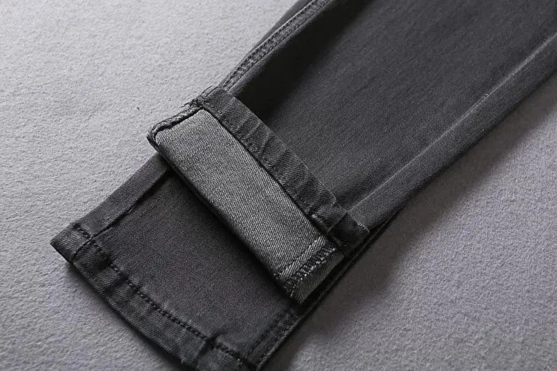 Европейский и американский стиль, модное AliExpress женское платье, стиль, сплошной цвет, высокая талия, вареные ковбойские облегающие джинсы капри