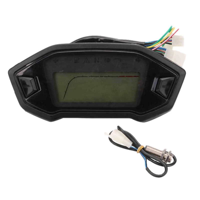 

Universal Motorcycle Lcd Digital 13000Rpm Speedometer Odometer Backlight Motorcycle Odometer for 2-4 Cylinders Meter