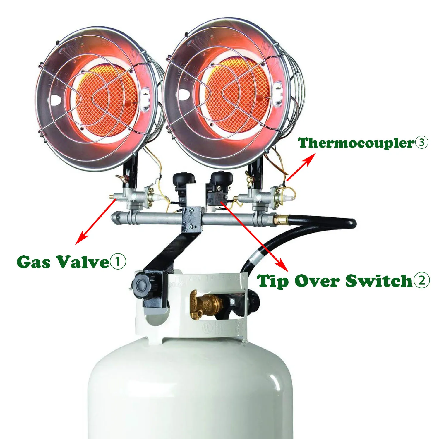 Earth Star Main Gas Control Safety Valve For Propane Gas Radiant Tank Top  Heater Thermocoupler Tip Over Switch Set - Gas Heater Parts - AliExpress
