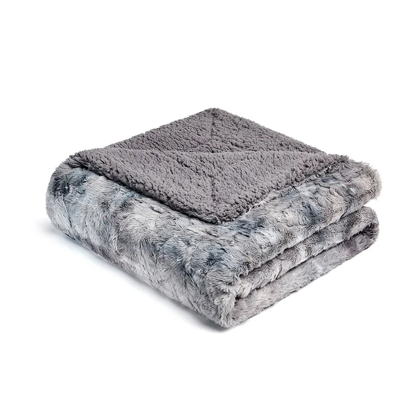 Light Grey Радужное фланелевое одеяло для дивана самолета, офисное детское одеяло, супер мягкое полотенце для путешествий, флисовая сетка, переносное покрывало для автомобиля - Color: Light Grey