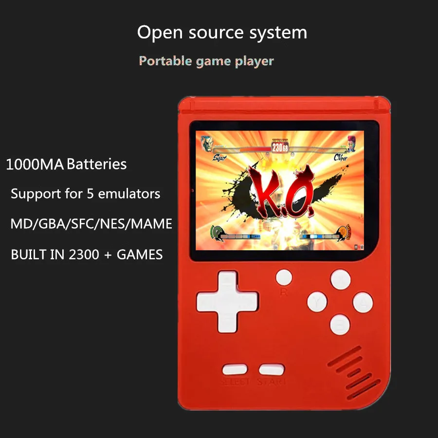 Портативный игровой плеер 3,0 дюймов vedio игровая консоль 8G TF карта встроенный 2300+ игры портативная игровая консоль может загружать игры