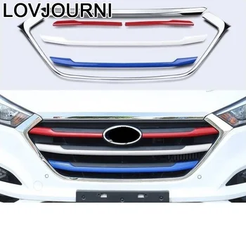 

Car Trunk Rear Panels Foot Pedal Grille Exterior Automovil Automobile Protecter Sticker Strip 15 16 17 18 FOR Hyundai Tucson