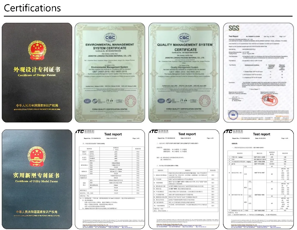 certifications