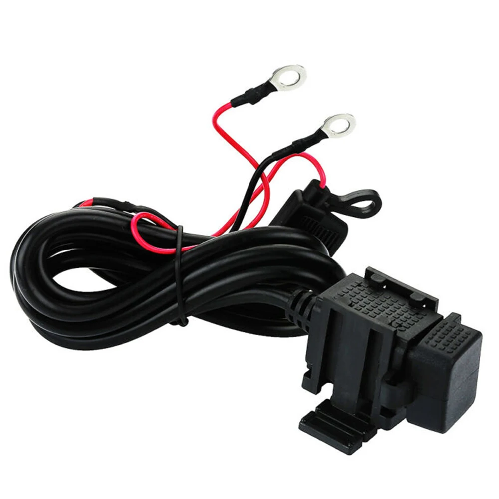 Автомобильное 12V водонепроницаемое зарядное usb-устройство для мотоцикла розетка адаптер питания телефон gps авто Запасная часть