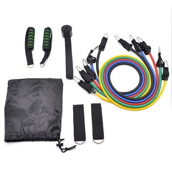 

11pcs Fitness Pull Rope Resistance Bands Latex Strength Gym Equipment Home Elastic Exercises Body Fitness Workout Equipment