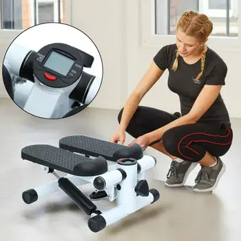 

(Ship from EU) Home Exercise Bike Speedometer Adjustable Swing Side Stepper Legs LCD Display Fitness Cycle