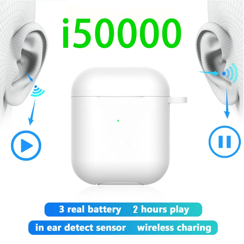 

i50000 TWS Bluetooth Earphone 5.0 Touch Control Bluetooth Earbuds Stereo Noise Cancelling Headset With Display Charging Box