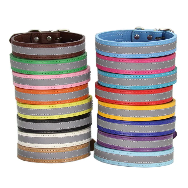 Ошейник для домашних питомцев регулируемый цветной ошейник из искусственной