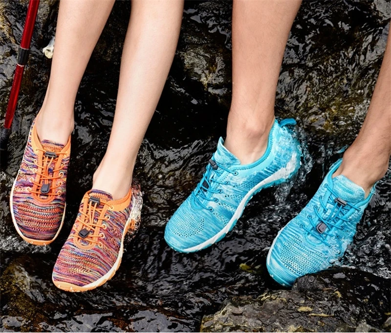 Для мужчин Аква верховьях обувь удобные дышащие сандалии летние кроссовки унисекс пляж Плавание болотных противоскользящая