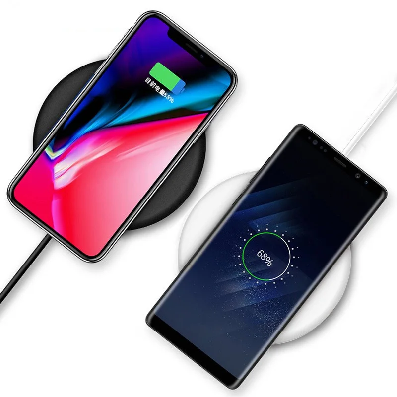 Cargador Inalambrico для iPhone xr samsung Galaxy a50 a70 a30 s10 s9 s8 plus Быстрое беспроводное зарядное устройство Cargador inal mbrico