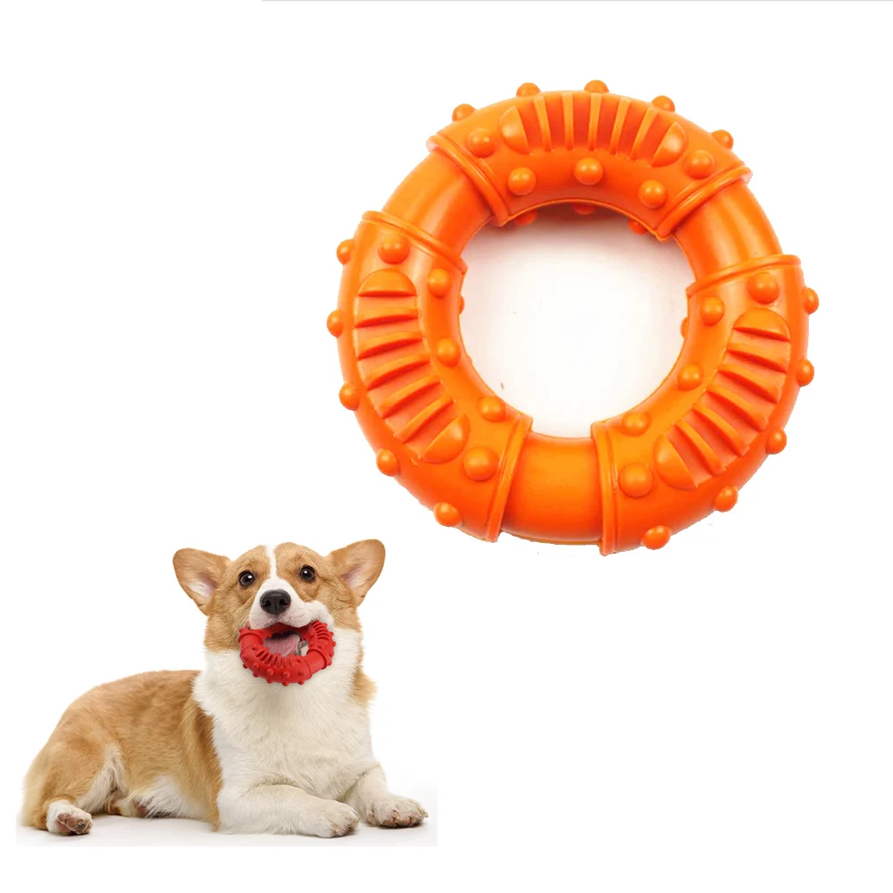 

2020 New Soft Pet Dog Toys Toy Elasticity Dog Chew Toy For Dog Tooth Clean Ball Food Extra-tough Rubber ring Dog
