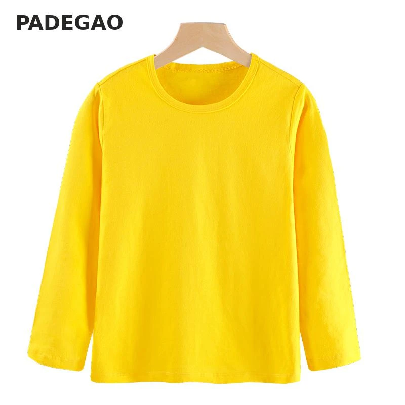 girls yellow long sleeve shirt