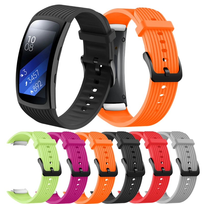 

New Outdoor Sport Watchband Strap Bracelet for Samsung Galaxy Gear Fit2 Rubber Replacement for Samsung Gear Fit 2 SM-R360 Belt