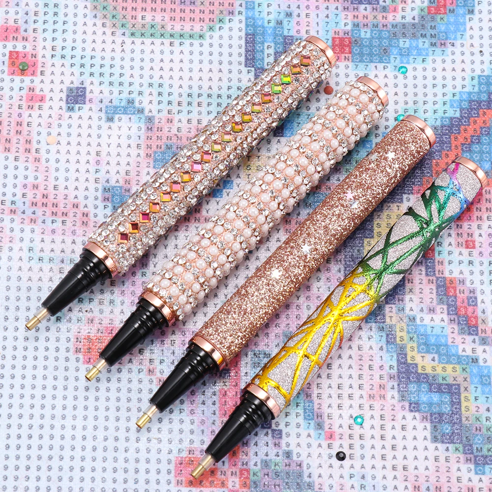 Glitter 5D Diamond Painting Pen Sparkle Point Drill Pens Cross Stitch Embroidery DIY Craft Nail Art Handmade Supplies diamond painting nail art pens diamond painting accessories diamond painting pen