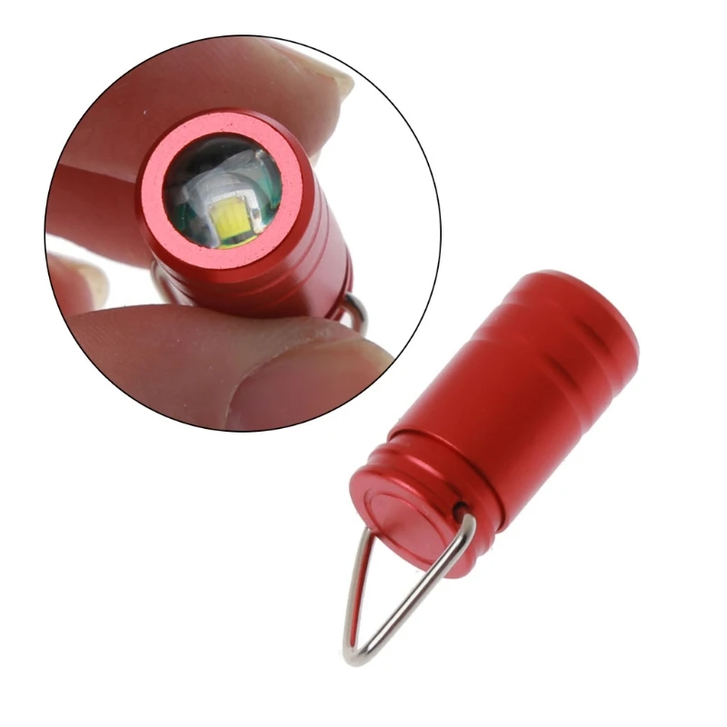 Keychain Flashlight Smallest Super Mini Small Tiny Key Ring Light Torch for  EDC Emergency Dog Walking Sleeping Reading Gift
