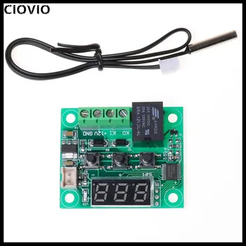

CIOVIO 3PCS Digital Thermostat Thermometer Controller Switch Module DC 12V Waterproof Sensor