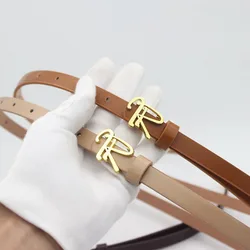 High Quality Belts For Woman Designer Letter R Buckle Thin Corset Belts Leather Female Waistband for Dress Waist Accessories