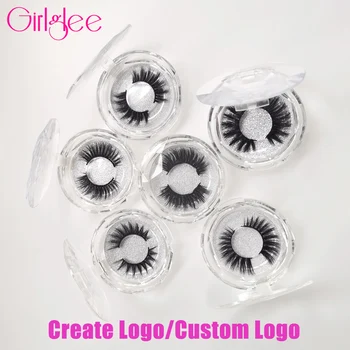 

Makeup Mink Eyelashes Natural 3D Mink Lashes 11-19mm False Eyelashes Custom Logo Packaging Girlglee Hand Made Fake Lashes Thick