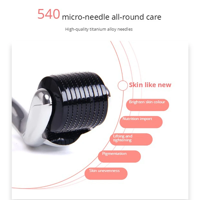 540 микро иглы Дерма ролик титановый мезороллер микроиглы dr ручка машина для ухода за кожей тела лечение