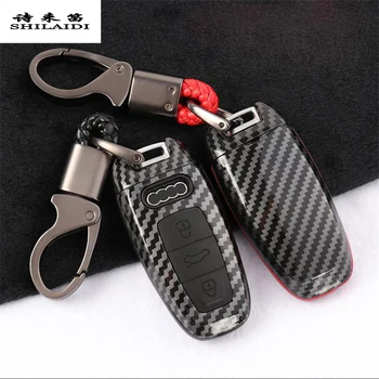 

Car Styling Key Rings Protection Covers Stickers For Audi A6 C8 4K A7 4K8 A8 Protect Shell Cover Case Interior auto Accessories