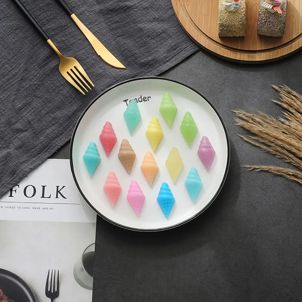 Rich cloud rain soft candy mold chocolate candy craft cake mold baking ice cream cone shape baking chocolate mold 30S18 (5)