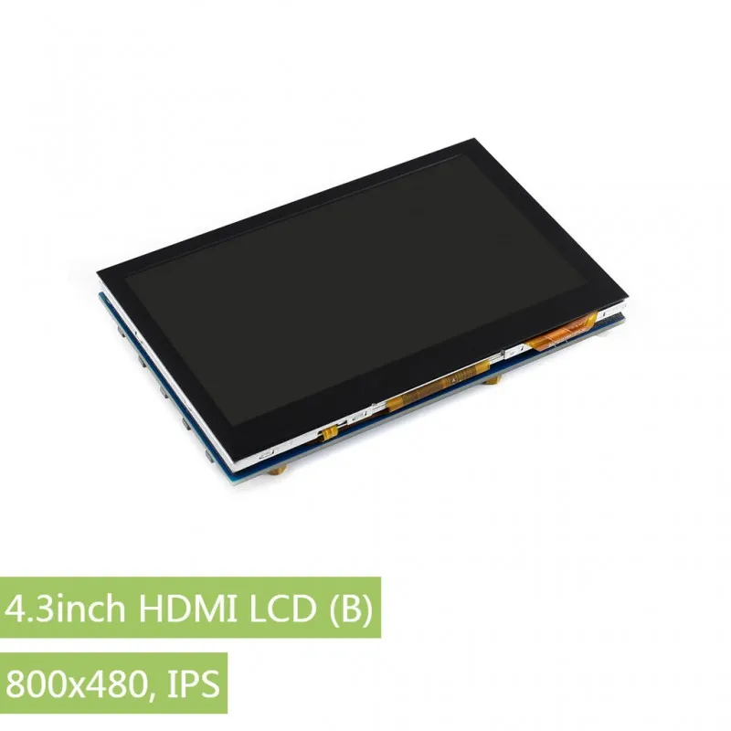 Waveshare   4, 3, ο  ġ ũ, 4.3 ġ HDMI LCD (B), 2 W 800  480 ػ IPS ÷